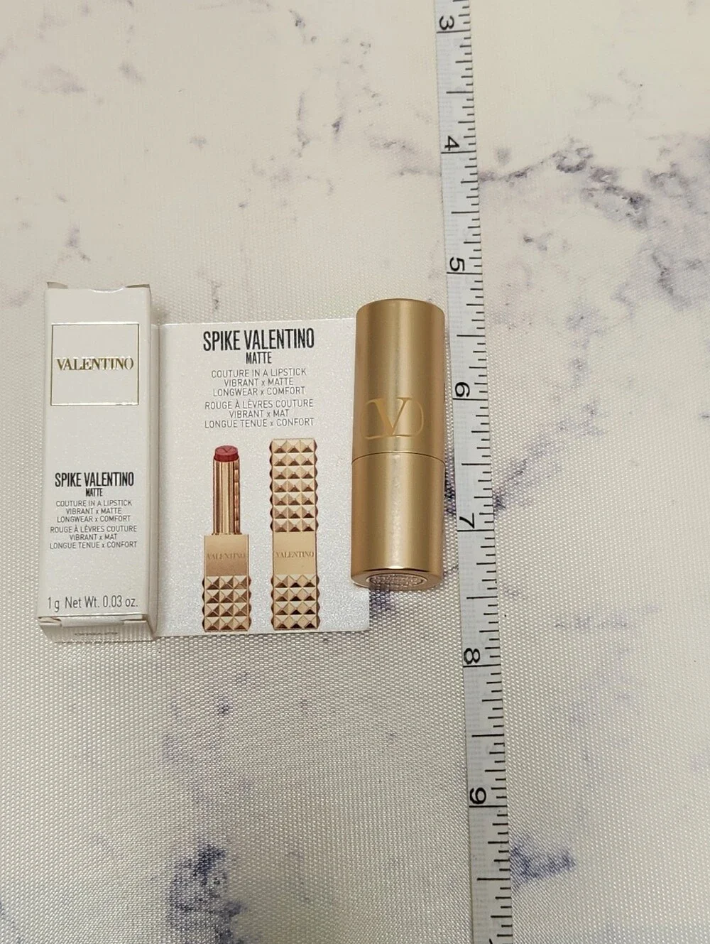 Valentino Matte Couture In A Lipstick 134R Couture In The Streets Mini Size - Picture 7 of 7